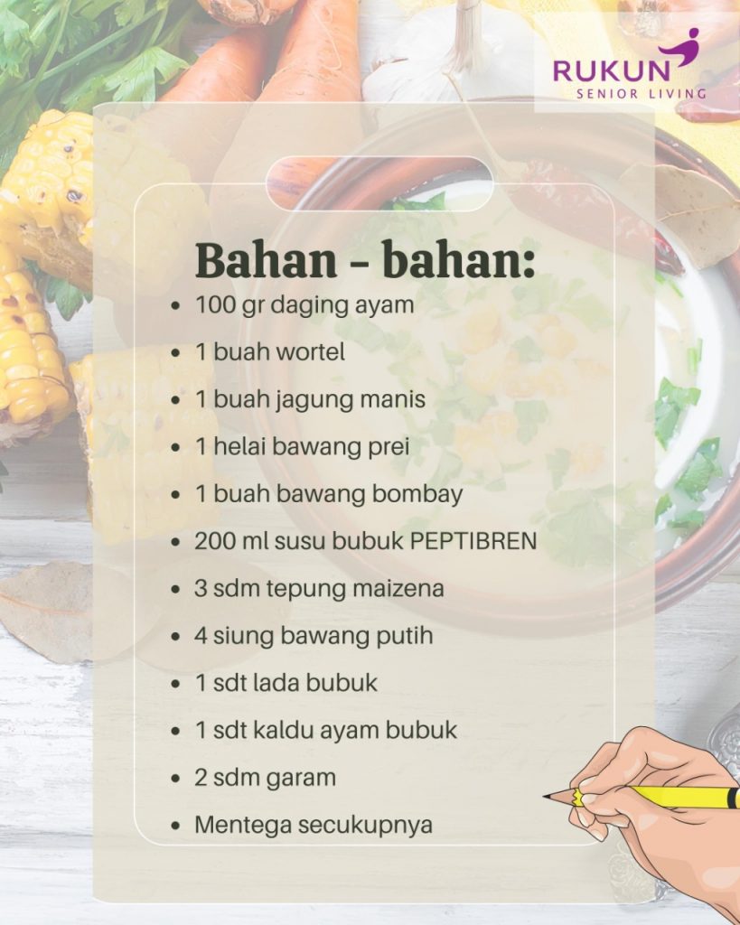 Bahan Chicken Cream Soup